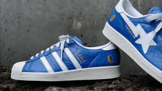 adidas superstar vintage bape blue white adidas superstar vintage bape blue white